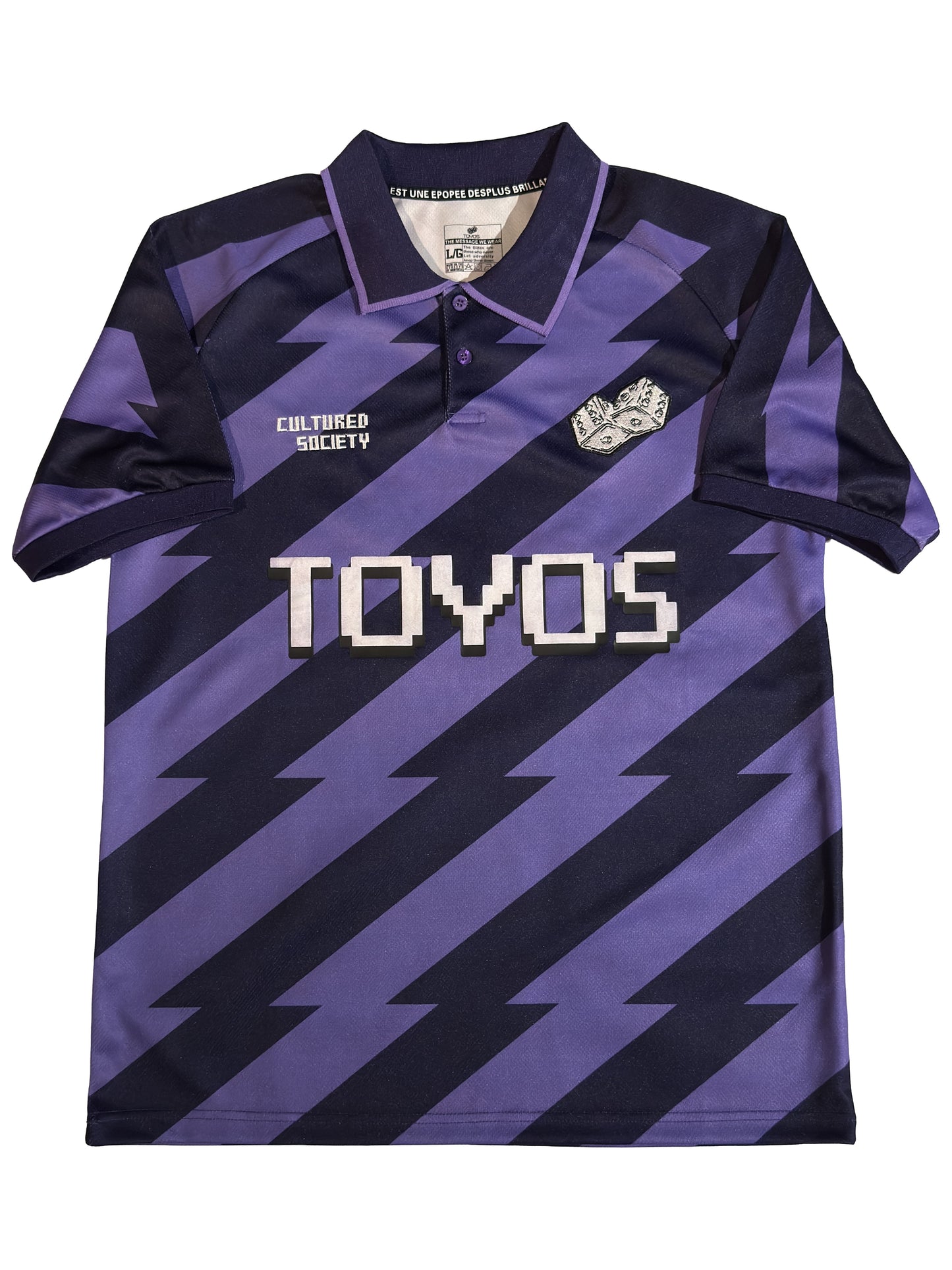 Purple Stripe Polo Jersey