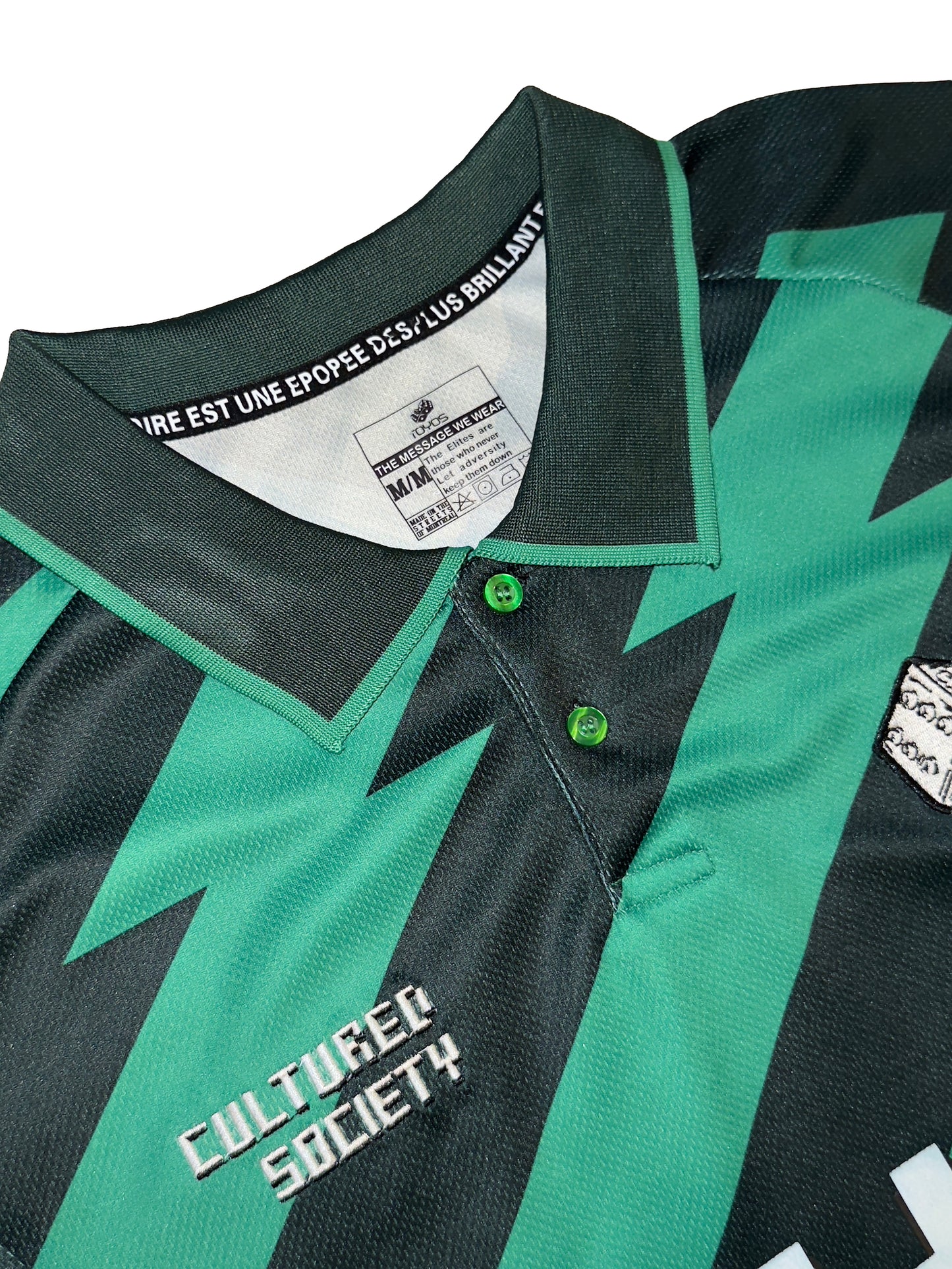 Green Stripe Polo Jersey