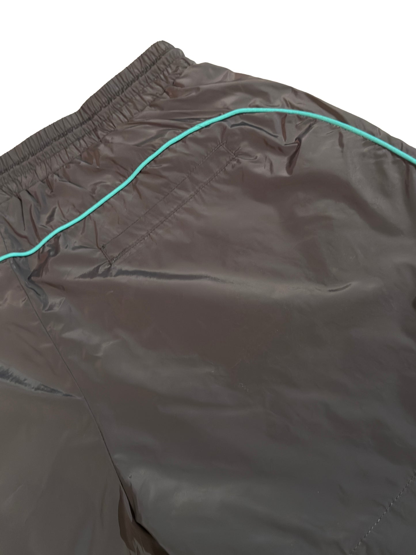 Green Side-Stripe Ash Shorts