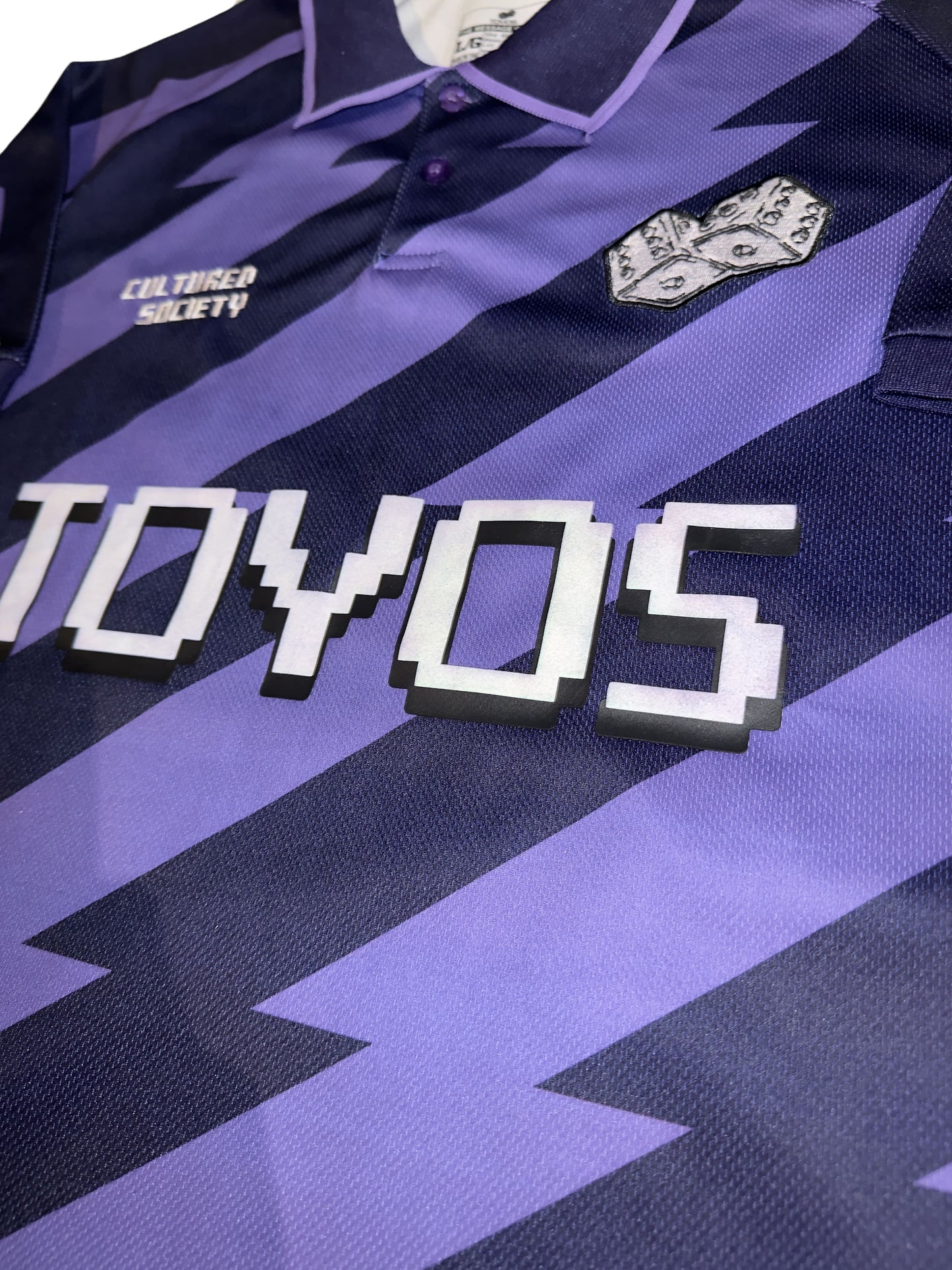Purple Stripe Polo Jersey