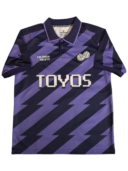 Purple Stripe Polo Jersey