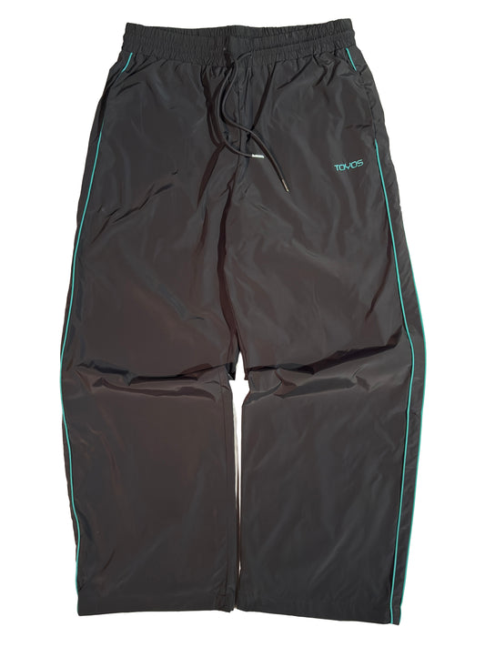 Green Side-Stripe Ash Pants