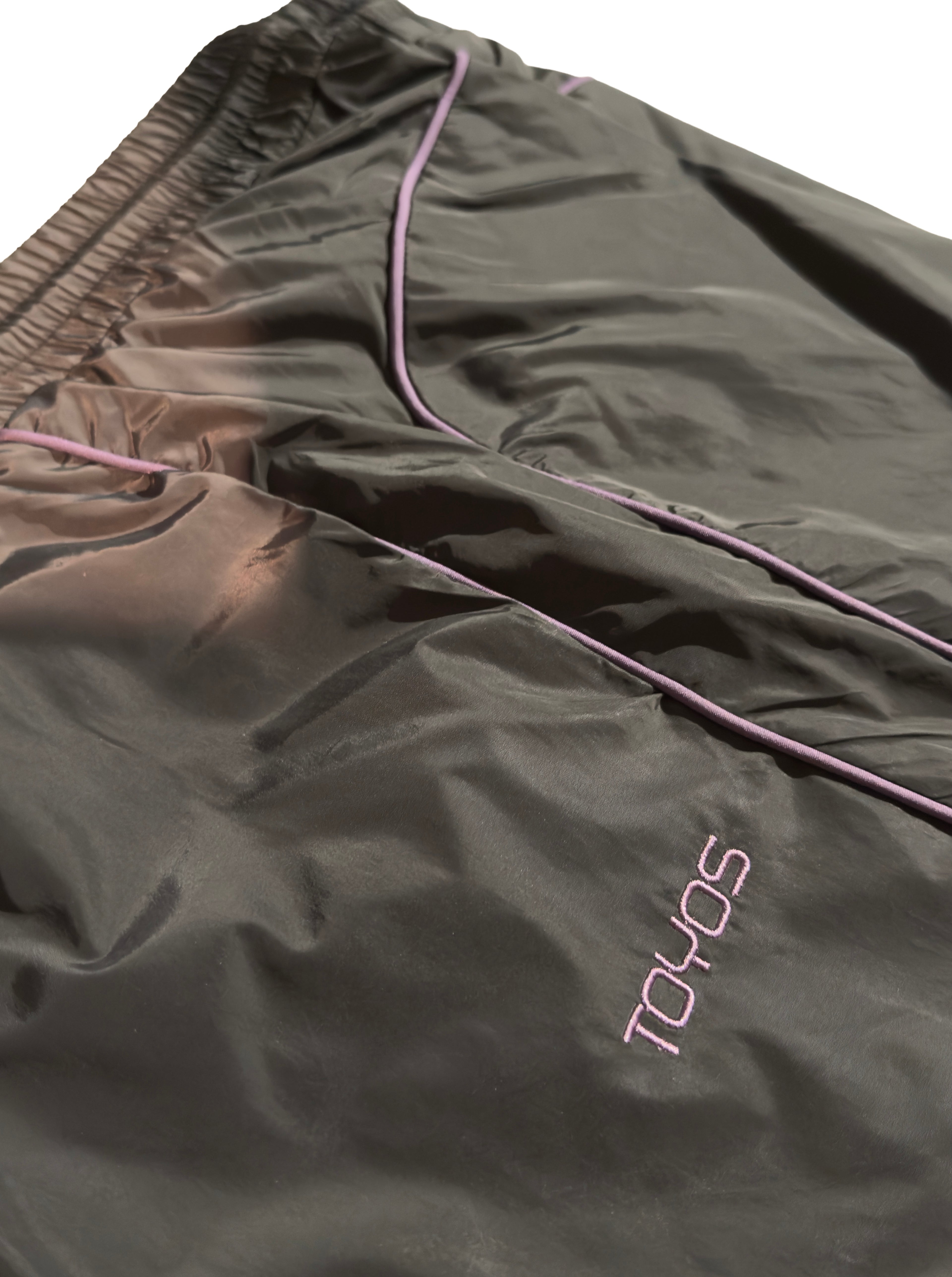 Pantalon de sport pour femme avec bande latérale violette