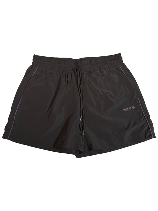 Purple Side-Stripe Ash Shorts
