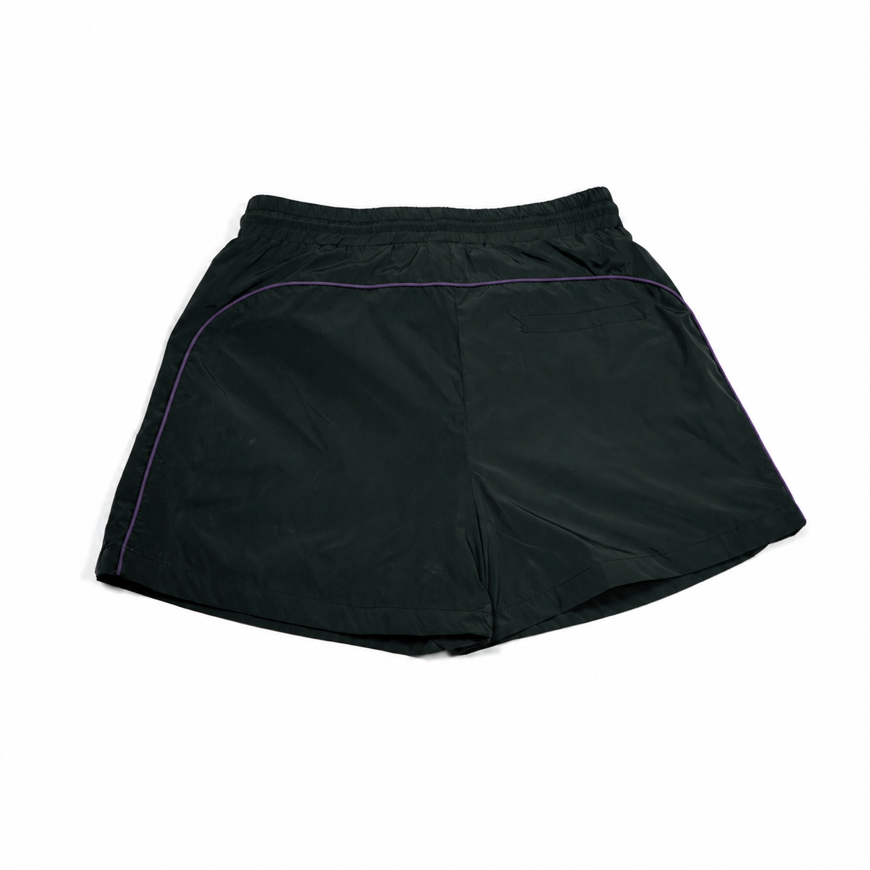 Shorts en molleton violet à bande latérale